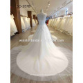 cheap plus size wedding dresses made in china factory V-neckline casual bridal gown wedding